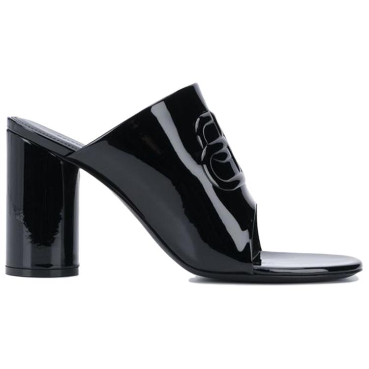 (W) Balenciaga Leather Fashion Sandal 'Black' 圖 2