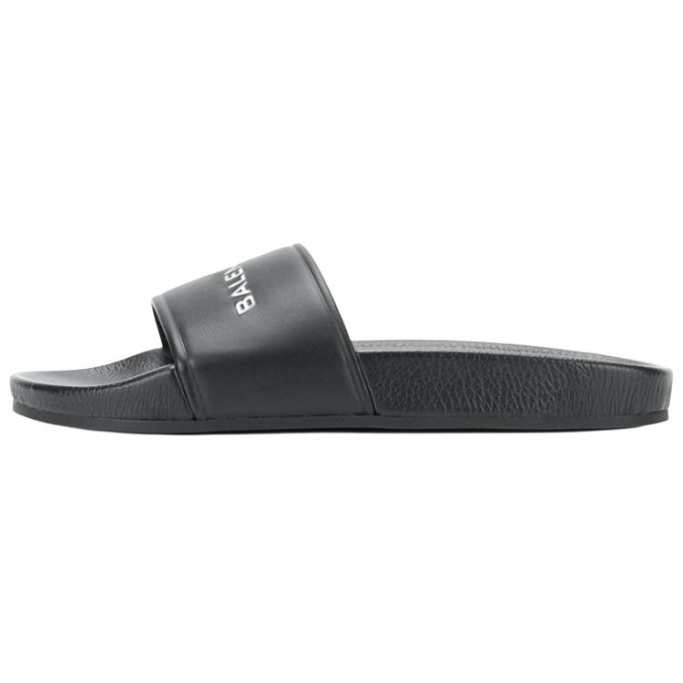 (Women) Balenciaga Leather Fashion Slide 'Black' 500573WAL001006