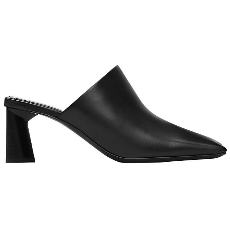 Order (W) Balenciaga Sandali Moda in Pelle Tacco Alto Peep-Toe ''Nero'' 615674WA7601000