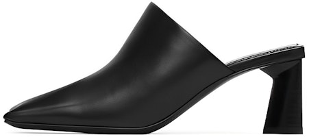 (Women) Balenciaga Leather High-Heel Peep-Toe Fashion Slide 'Black' 615674WA7601000 (Women) Balenciaga Leather High-Heel Peep-Toe Fashion Slide 'Black' 615674WA7601000