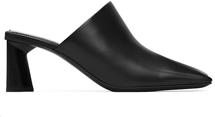 (Women) Balenciaga Leather High-Heel Peep-Toe Fashion Slide 'Black' 615674WA7601000 Order (Women) Balenciaga Leather High-Heel Peep-Toe Fashion Slide 'Black' 615674WA7601000