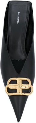 (W) 발렌시아가 블랙 레더 뮬 (Balenciaga Black Leather Mule) 614924WAWN21088 Purchase (W) 발렌시아가 블랙 레더 뮬 (Balenciaga Black Leather Mule) 614924WAWN21088