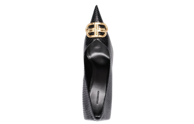 Shop (W) 발렌시아가 가죽 뮬 하이힐 (블랙) 636635WBBH11080