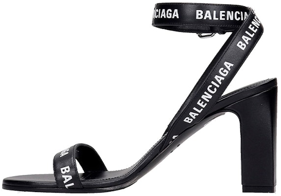 (W) Sandalias de Tacón Balenciaga con Logo por Todo Lado 'Negro' 630041WBAE11090 Buy (W) Sandalias de Tacón Balenciaga con Logo por Todo Lado 'Negro' 630041WBAE11090
