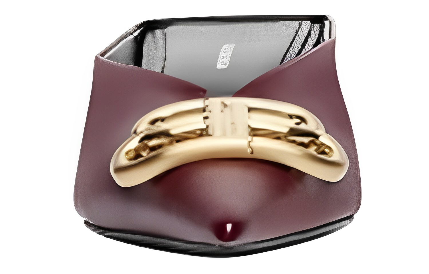 (W) Balenciaga Leather Pointed-Toe Slide 'Burgundy' 圖 3