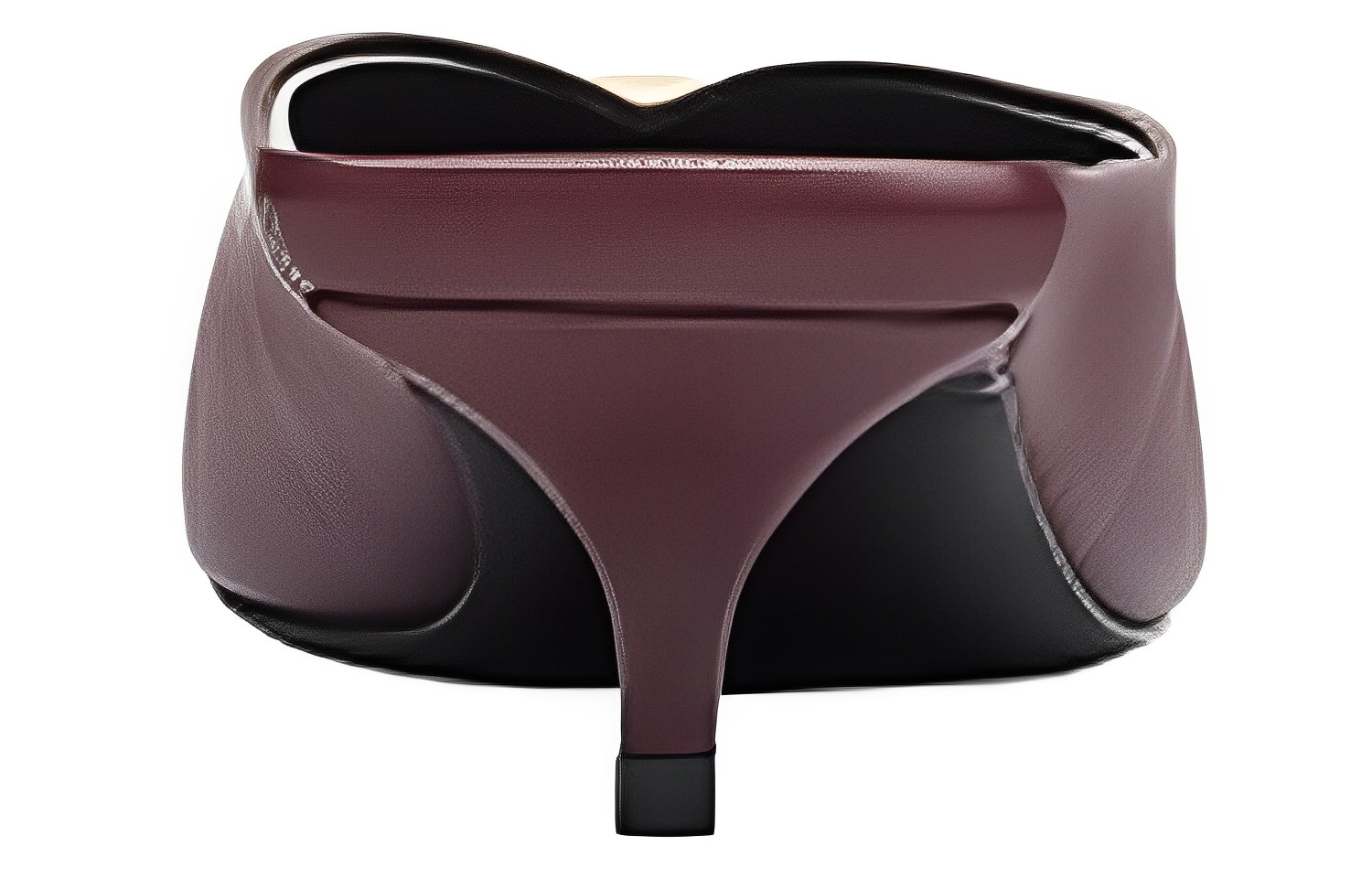 (W) Balenciaga Leather Pointed-Toe Slide 'Burgundy' 圖 4