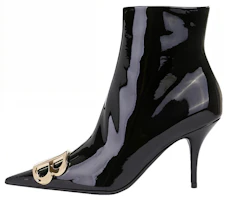 (Women) Balenciaga Leather Pointed Toe Slip-On Ankle Boot 5cm 'Black' 579322WA9811088 (Women) Balenciaga Leather Pointed Toe Slip-On Ankle Boot 5cm 'Black' 579322WA9811088