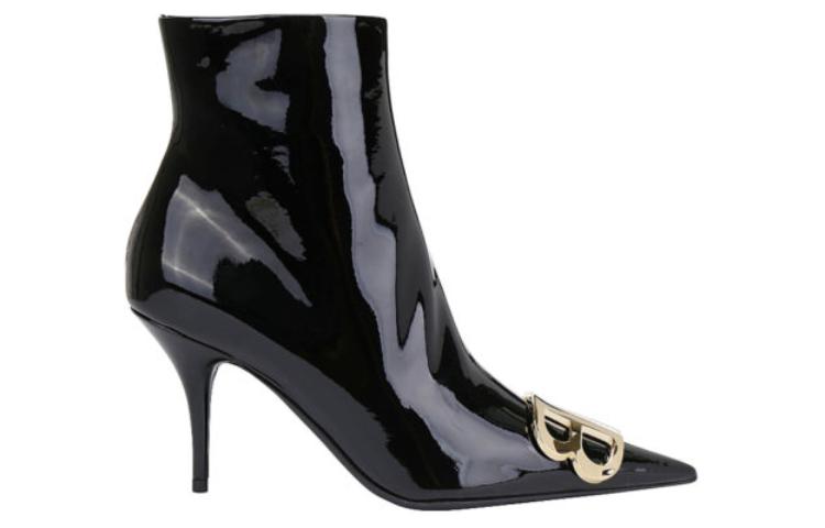 Order (Women) Balenciaga Leather Pointed Toe Slip-On Ankle Boot 5cm 'Black' 579322WA9811088