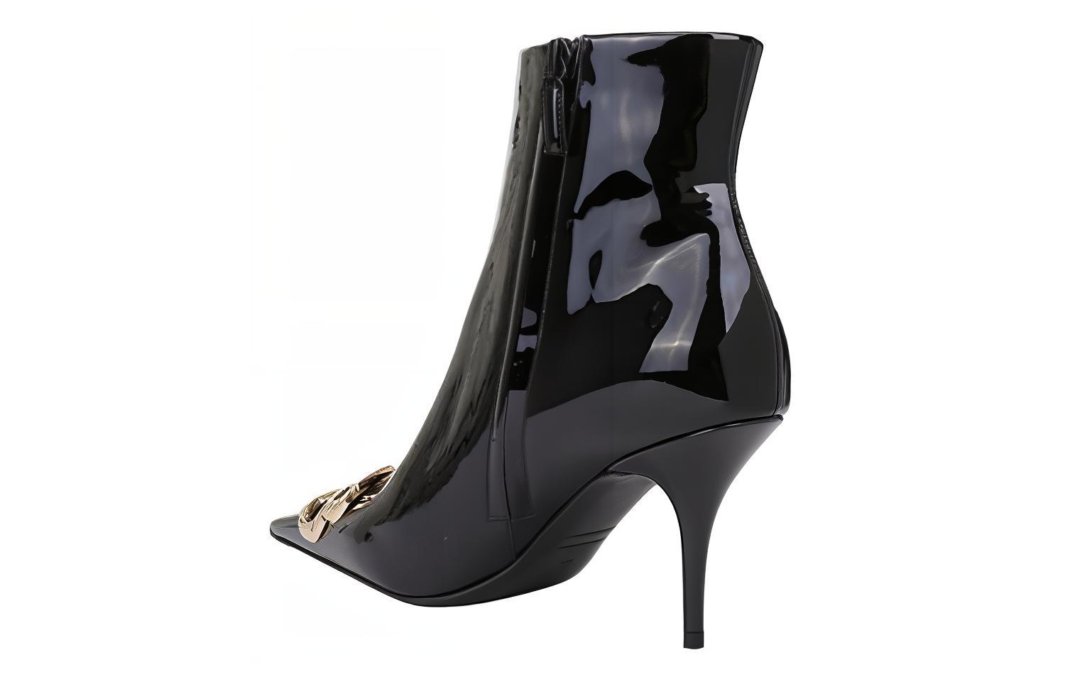 Shop (Women) Balenciaga Leather Pointed Toe Slip-On Ankle Boot 5cm 'Black' 579322WA9811088