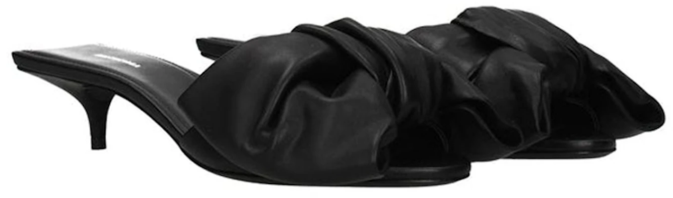 巴黎世家 Balenciaga 女款黑色皮革涼鞋 Lookbook 巴黎世家 Balenciaga 女款黑色皮革涼鞋