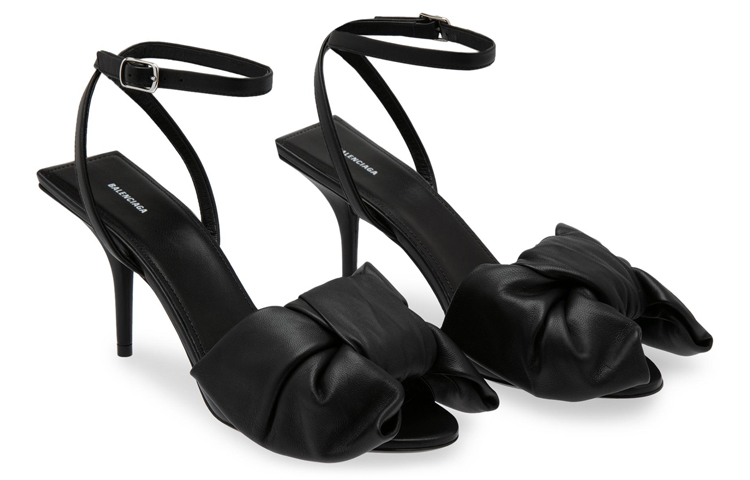 (W) Balenciaga Leather Sandal with Bow Detail 'Black' 圖 3
