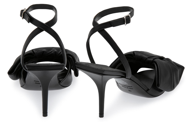 (W) Balenciaga Leather Sandal with Bow Detail 'Black' 圖 4