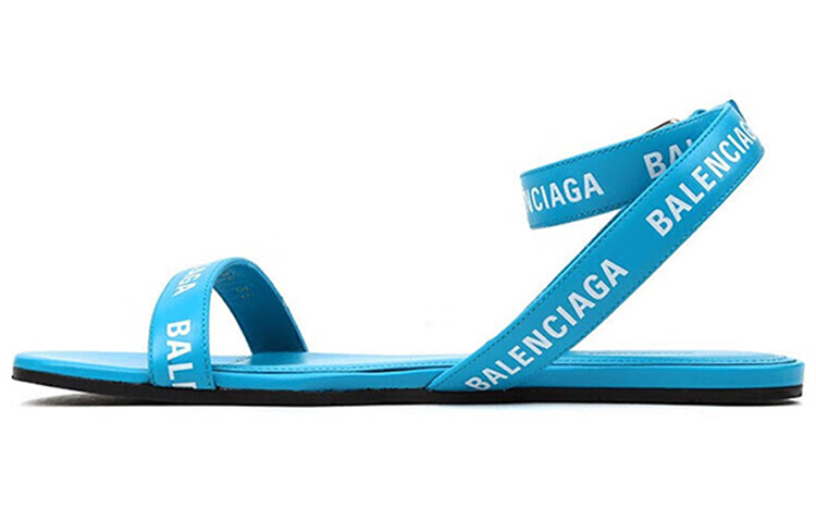 (Women) Balenciaga Leather Sandals 'Blue' 551154WA7614441