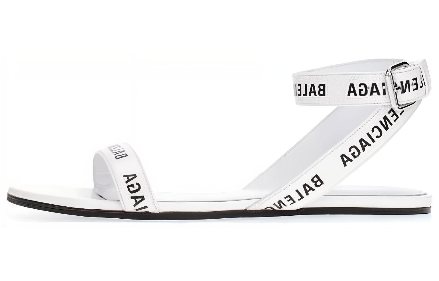 (W) Balenciaga Leather Sandals 'White'