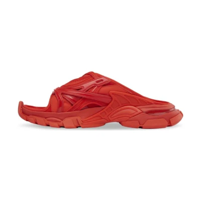 (W) Balenciaga Leather Slide 'Red Fashion'