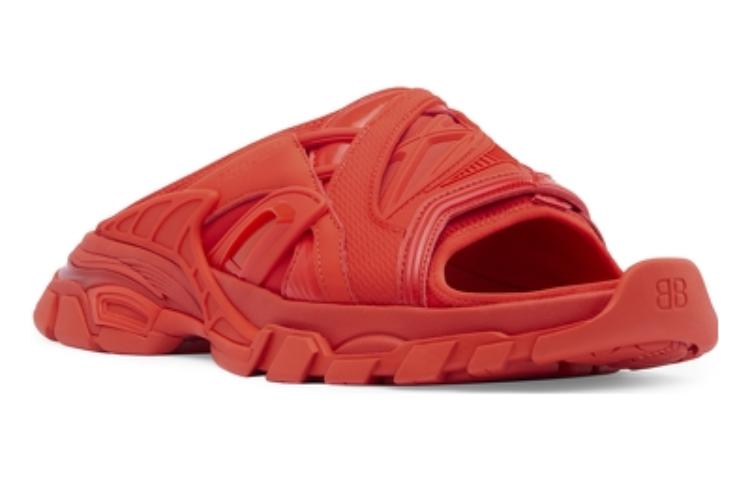 (W) Balenciaga Leather Slide 'Red Fashion' 圖 2