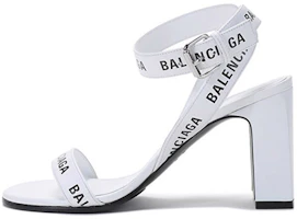 (Women) Balenciaga Leather Slide High Heel 'Fashion White Black' 630041WBAE19010 (Women) Balenciaga Leather Slide High Heel 'Fashion White Black' 630041WBAE19010