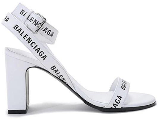(W) Balenciaga Leren Slide Hoge Hak ''Wit Zwart Mode'' 630041WBAE19010 Order (W) Balenciaga Leren Slide Hoge Hak ''Wit Zwart Mode'' 630041WBAE19010