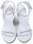 Shop (W) Balenciaga Leren Slide Hoge Hak ''Wit Zwart Mode'' 630041WBAE19010