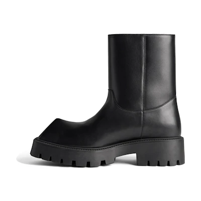 (W) Balenciaga Rhino Booties 'Black Smooth Calfskin'