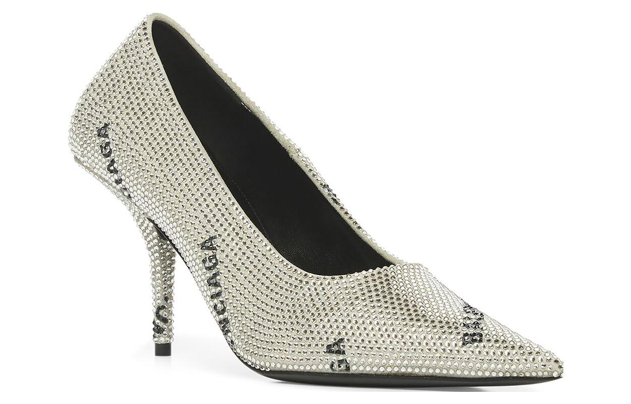Order (W) Balenciaga Leren Stiletto ''Witte Comfort'' 694733WBC528310