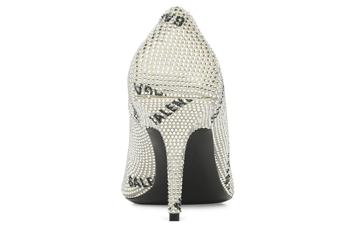 Shop (W) Balenciaga Leren Stiletto ''Witte Comfort'' 694733WBC528310