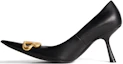 Buy (W) Balenciaga Talons Hauts en Cuir Stiletto 9cm Confort Noir 764357WCHA31080