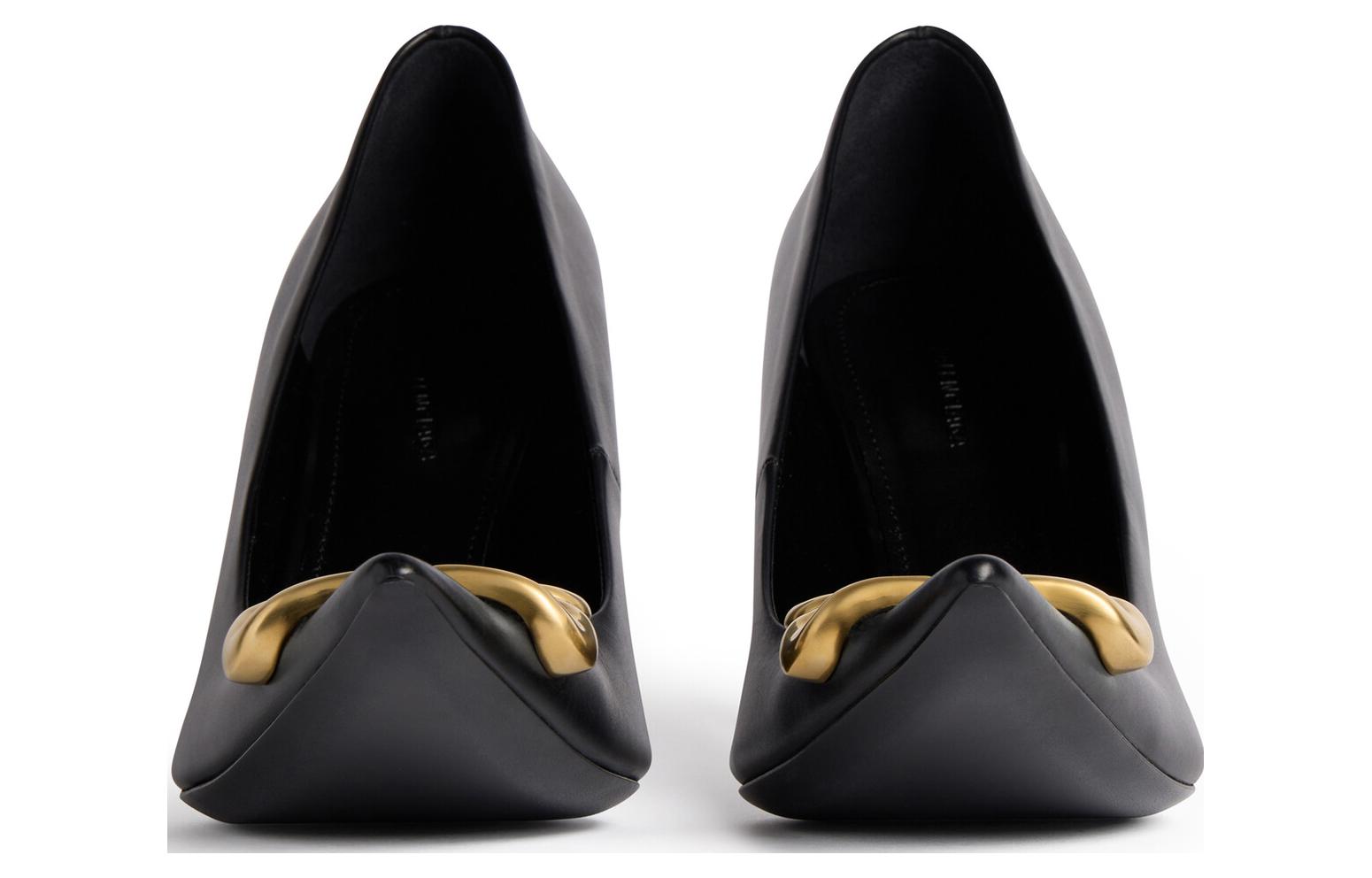 Lookbook (W) Balenciaga Talons Hauts en Cuir Stiletto 9cm Confort Noir 764357WCHA31080