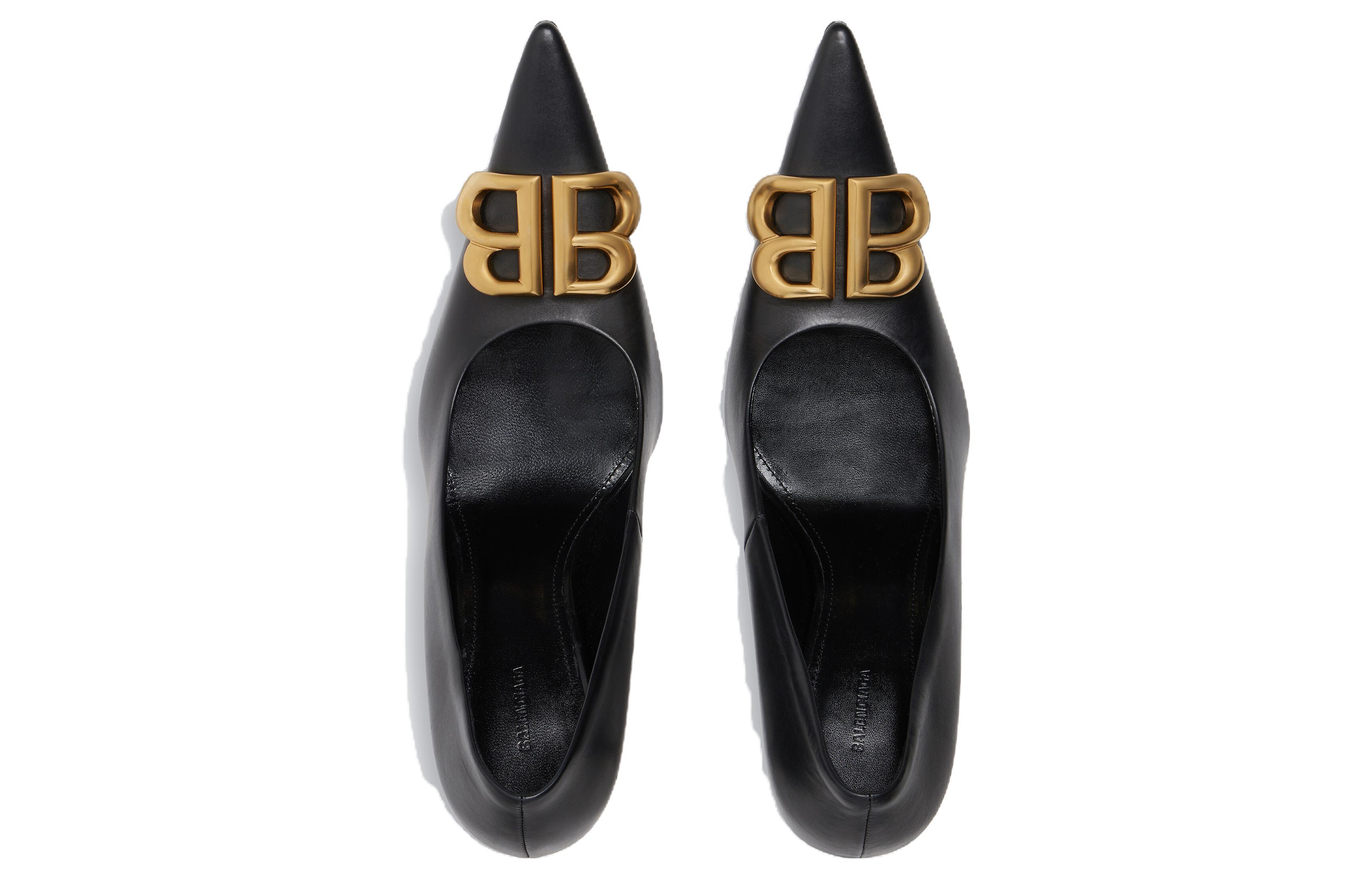 Purchase (W) Balenciaga Talons Hauts en Cuir Stiletto 9cm Confort Noir 764357WCHA31080