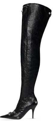 (Women) Balenciaga Leather Zip Fashion High-Top Boots 'Black' 742940WAD4E1081 Buy (Women) Balenciaga Leather Zip Fashion High-Top Boots 'Black' 742940WAD4E1081