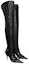 Lookbook (W) But Kasut Boot Tinggi Zip Kulit Balenciaga 'Hitam' Fashion 742940WAD4E1081