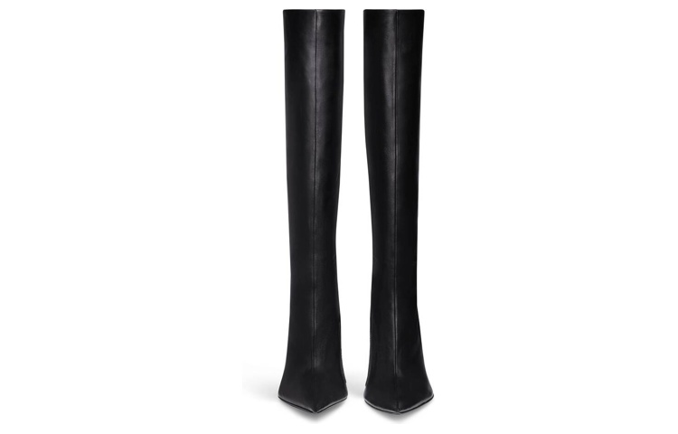 Purchase (W) Balenciaga Leder Stiefel mit Absatz und Reißverschluss ''Schwarz'' 747611WBCW01000