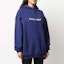 Lookbook (W) Balenciaga Letter Logo Baju Sejuk Kasual Biru Navy 578135TIV551195