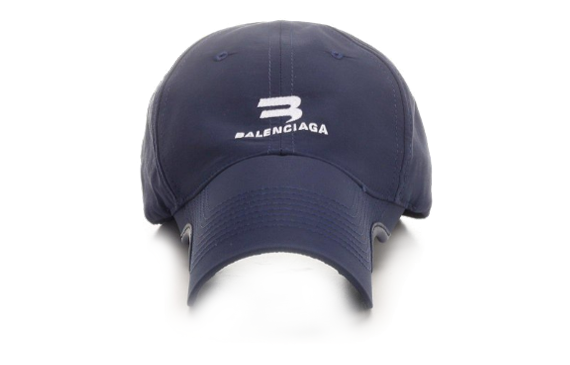 (Women) Balenciaga Letter Print Cap -  Blue Baseball Hat 704102D459B10117