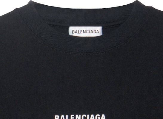 (Women) Balenciaga Letter Print Oversized Short Sleeve T-Shirt Women Black 620941TIV741070 Details for (Women) Balenciaga Letter Print Oversized Short Sleeve T-Shirt Women Black 620941TIV741070