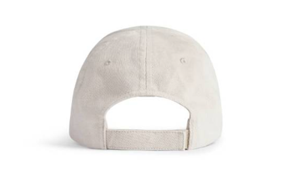 Shop (Women) Balenciaga Logo Cotton Cap Beige 766860410B29460