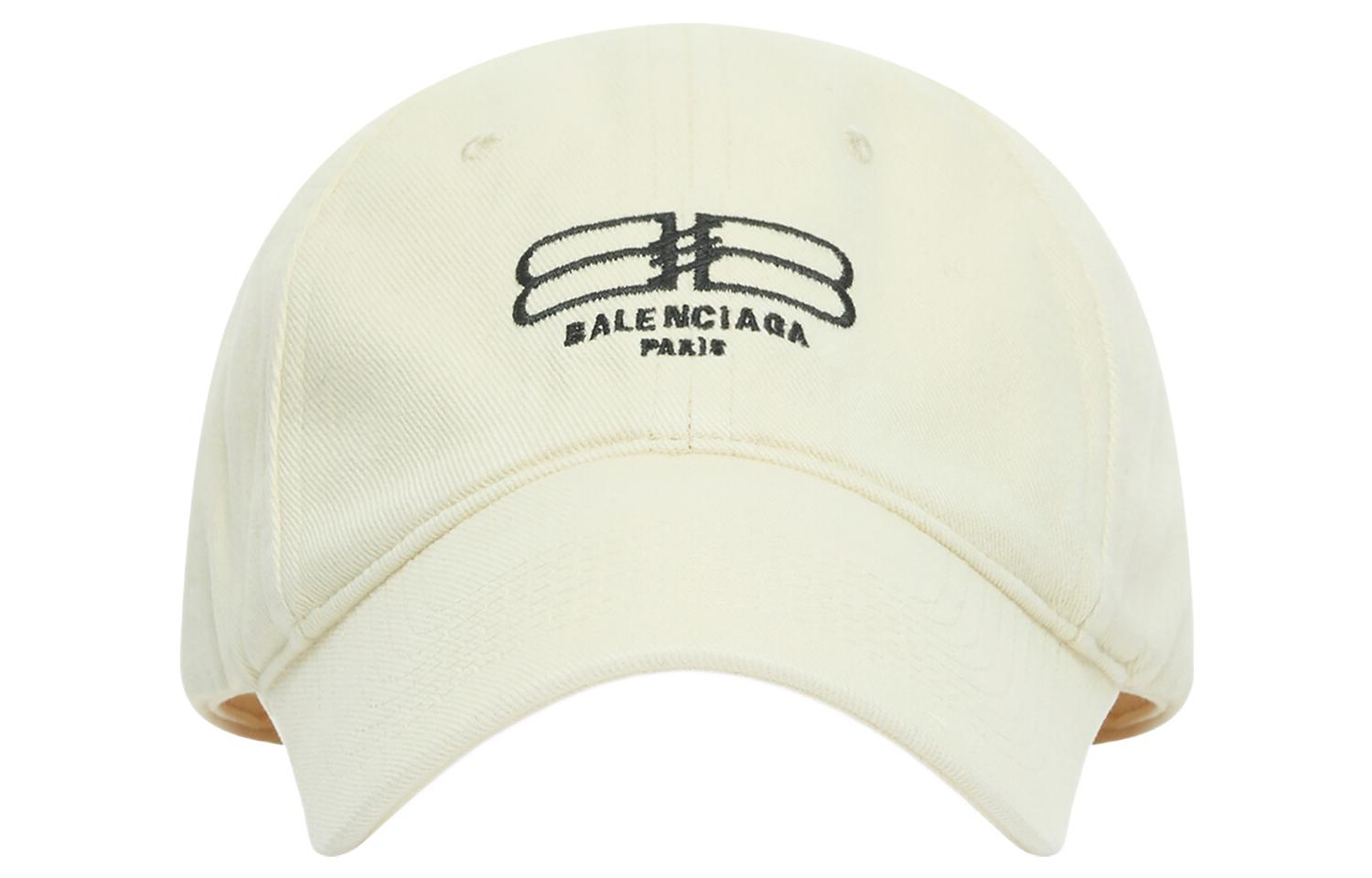 (Women) Balenciaga Logo Embroidered Cotton Baseball Cap . 704105410B20936