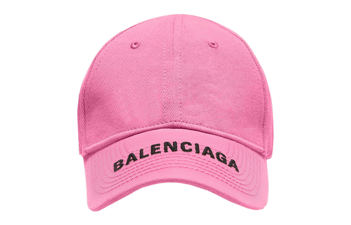 (Women) Balenciaga Logo Embroidered Cotton Baseball Cap Pink . 541400310B25960 圖 3