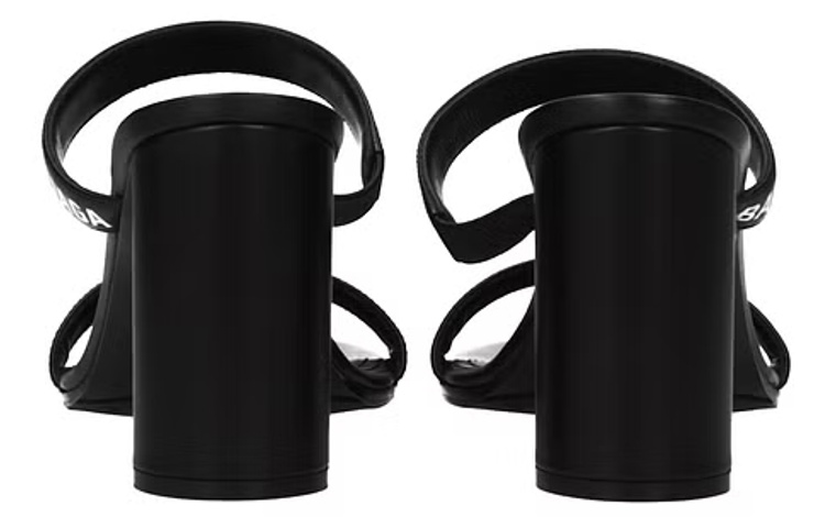 (W) Balenciaga Logo High Heel Round Toe Fashion Sandals 'Black' 圖 4