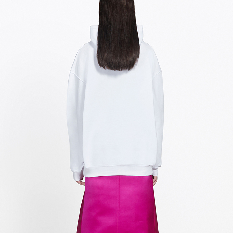 Purchase (W) Balenciaga Logo 寬鬆白色連帽衫 570798TEV509044