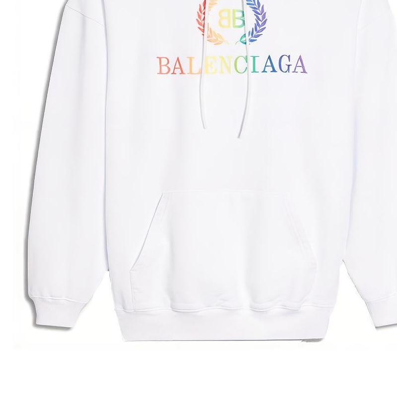 Cheap (W) Balenciaga Logo 寬鬆白色連帽衫 570798TEV509044