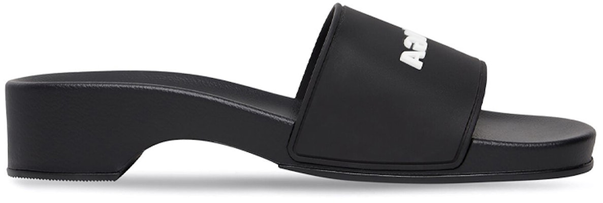 (Women) Balenciaga Logo Pool Clog Slide Black White 707094W1S9M1090 Order (Women) Balenciaga Logo Pool Clog Slide Black White 707094W1S9M1090