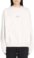 (Women) Balenciaga Logo Print Crewneck Slim Fit Long Sleeve Sweatshirt White POIZON2406211235 (Women) Balenciaga Logo Print Crewneck Slim Fit Long Sleeve Sweatshirt White POIZON2406211235