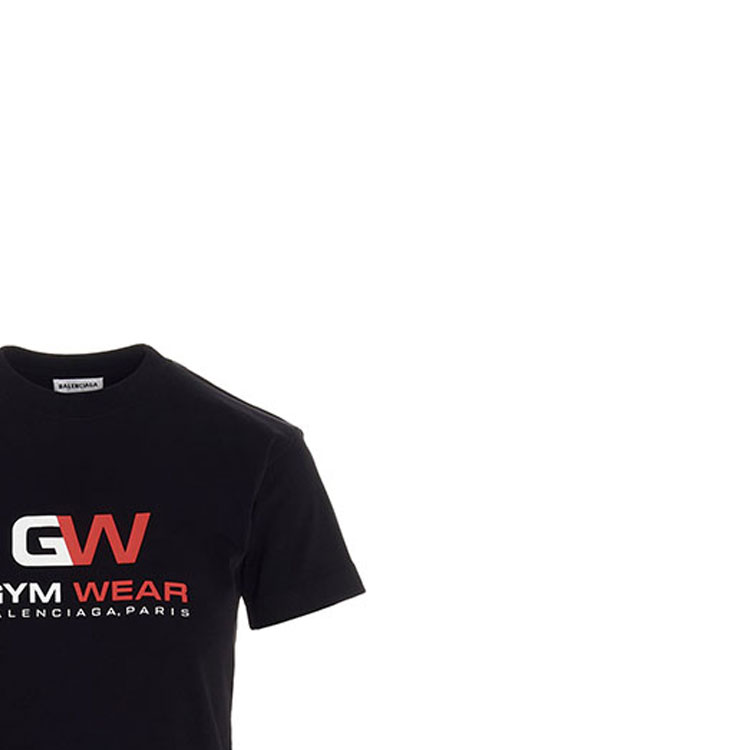 (Women) Balenciaga Logo Print Crewneck T-Shirt Black 612964TIVD51000 圖 7