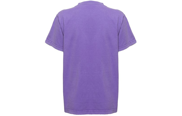 (Women) Balenciaga Logo Print Crewneck T-Shirt Purple  SS22 Regular Fit 670943TLVF90258 圖 3