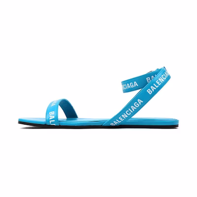 (W) Balenciaga Leather Sandals 'Blue'