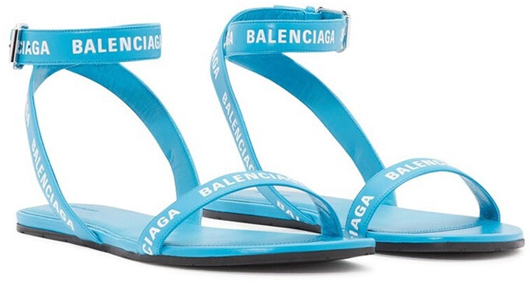 (Women) Balenciaga Leather Sandals 'Blue' 551154WA7614441 Order (Women) Balenciaga Leather Sandals 'Blue' 551154WA7614441