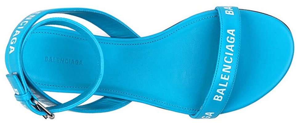 (Women) Balenciaga Leather Sandals 'Blue' 551154WA7614441 Lookbook (Women) Balenciaga Leather Sandals 'Blue' 551154WA7614441