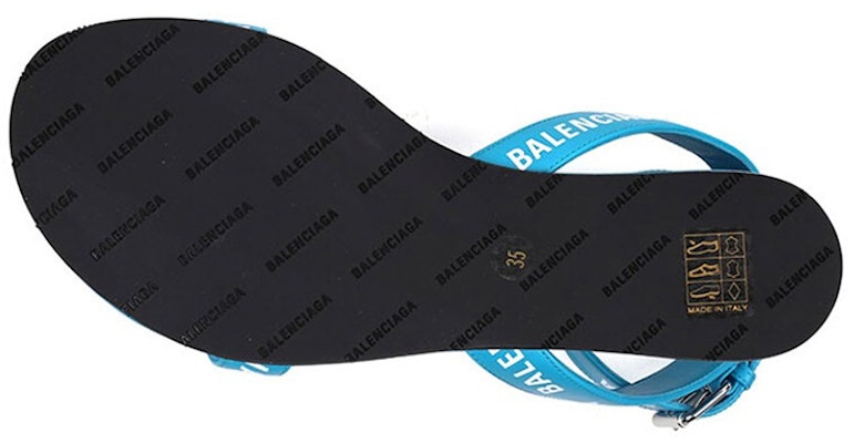 (Women) Balenciaga Leather Sandals 'Blue' 551154WA7614441 Details for (Women) Balenciaga Leather Sandals 'Blue' 551154WA7614441
