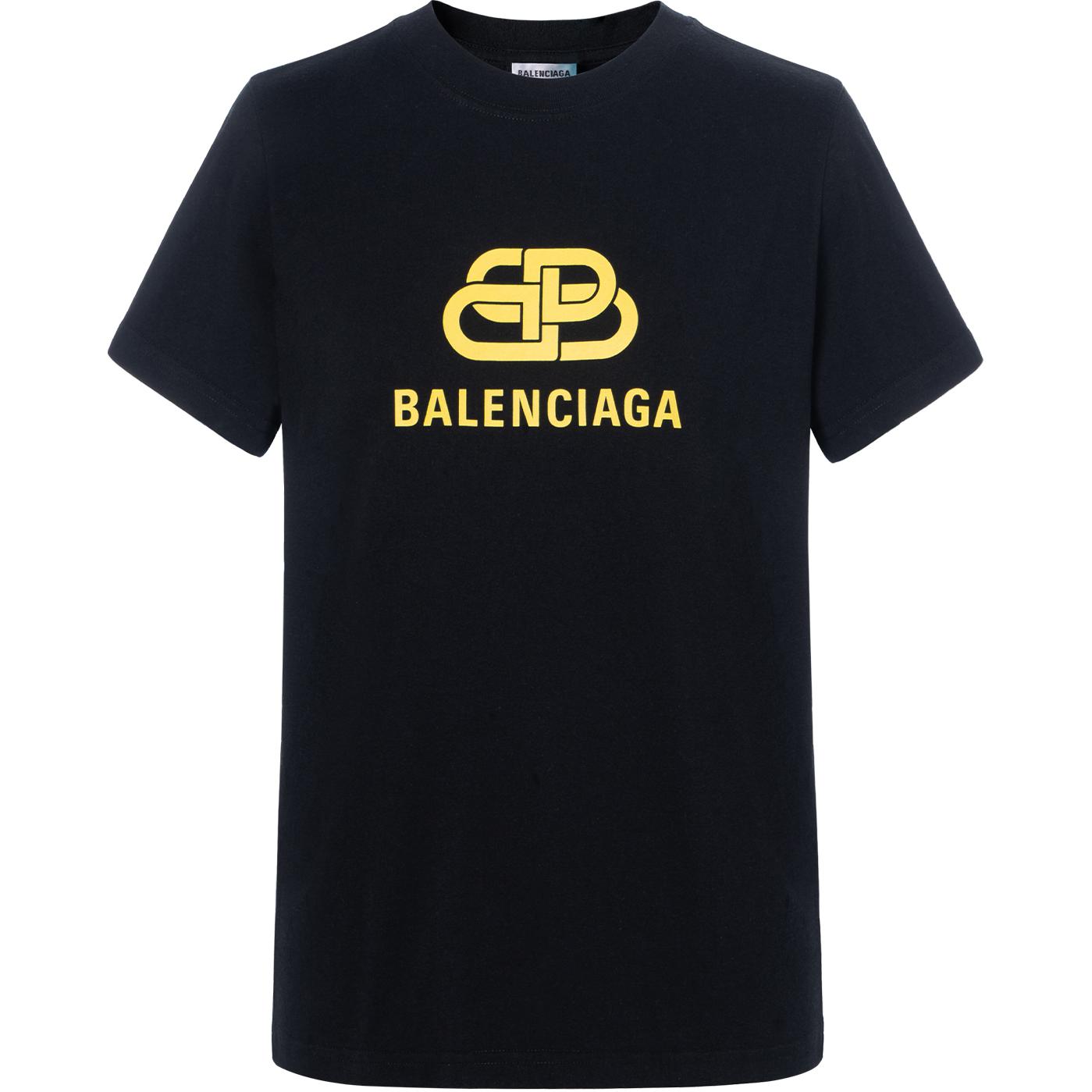 (Women) Balenciaga Logo Print Loose Fit Black T-Shirt 578133TEV481361